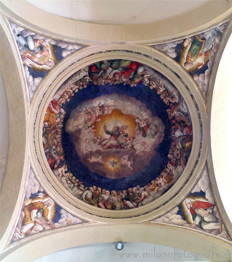 Fano (Pesaro e Urbino, Italy) - Interior of the dome of the Church of San Paterniano